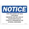 Signmission OSHA Notice Sign, 10" Height, Rigid Plastic, For Safety Of Our Children Smoking Or Sign, Landscape OS-NS-P-1014-L-12869 - alternate 1